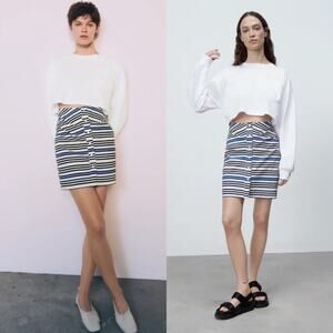 Zara CONTRAST DRESS WITH CUT-OUT DETAIL